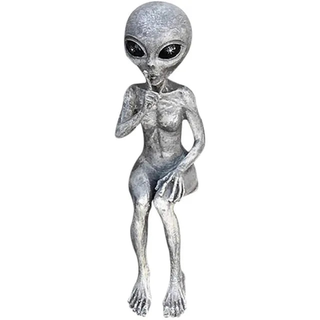 New Outer Space Alien Accessories Statue Martians Garden Figurine Set For Courtyard Ornaments Home Indoor Outdoor Decoration