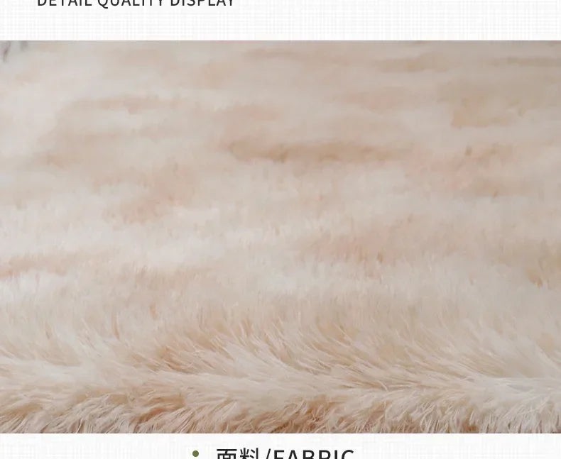 Ultra Soft Plush Round Rug Mat - Fluffy White Carpet for Living Room, Home Decor and Bedroomr, Bedroom and Kids Room