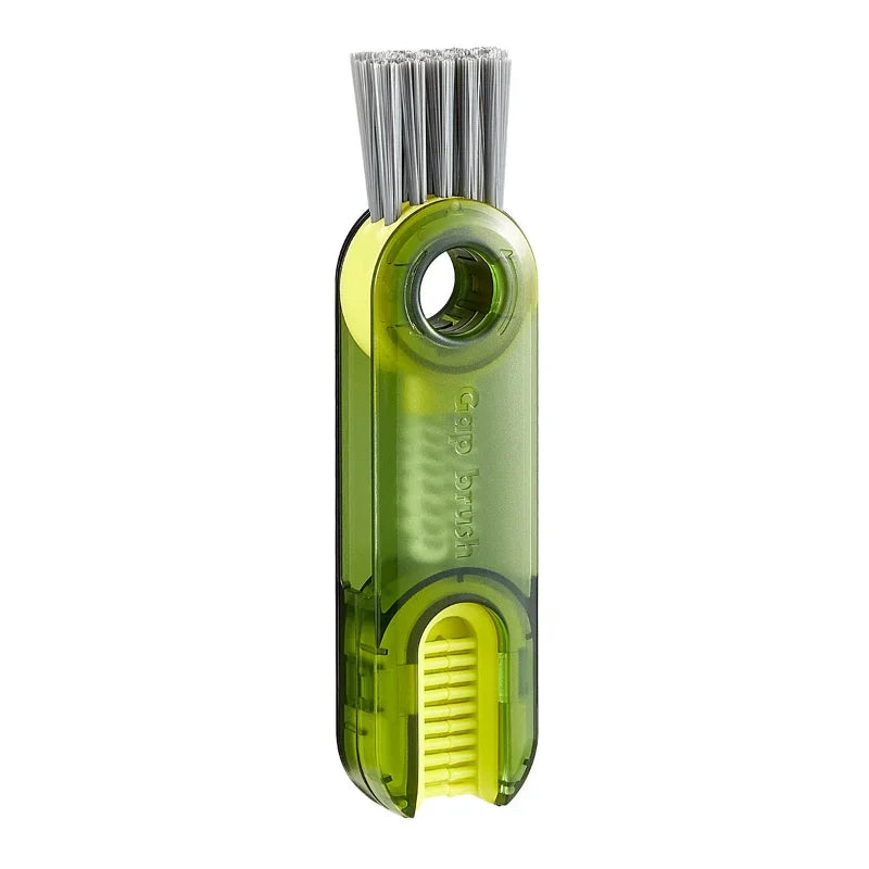 1pcs Lamgool 3 in 1 Bottle Gap Cleaner Brush Multifunctional Brush Cup Crevice Cleaning Tools Mini Silicone Cup-Holder Cleaner