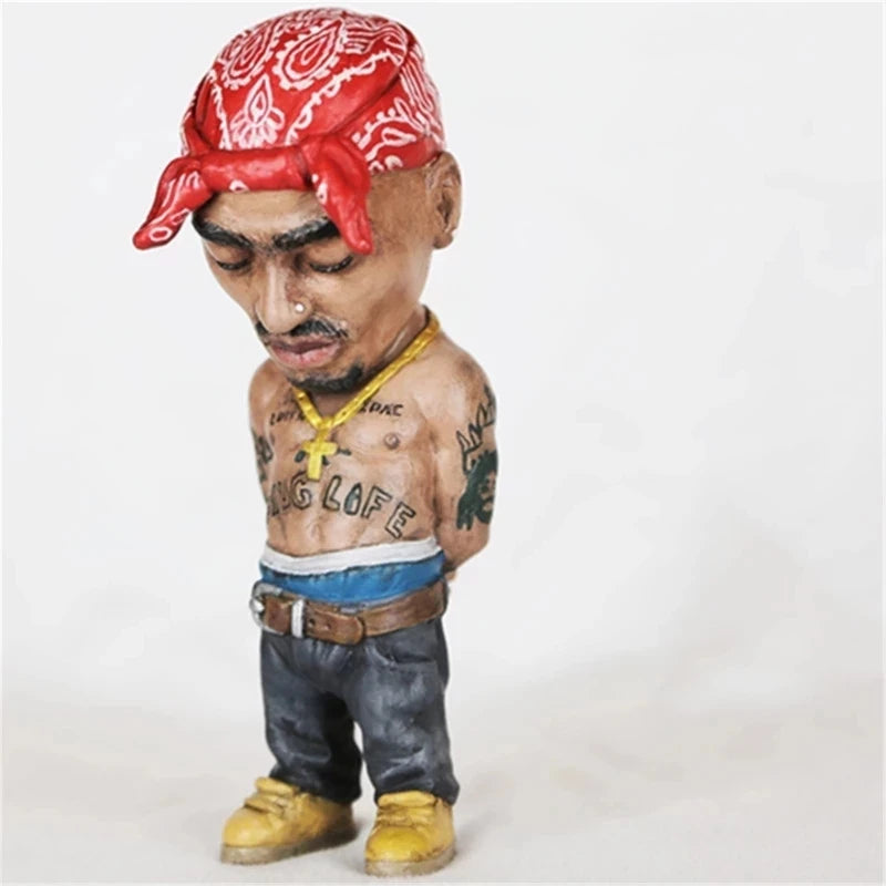 1 Pcs Hip Hop Negro Commemorative Resin Indie Station Characters Sculpture New Crafts Ornaments Memorial Home Decorations