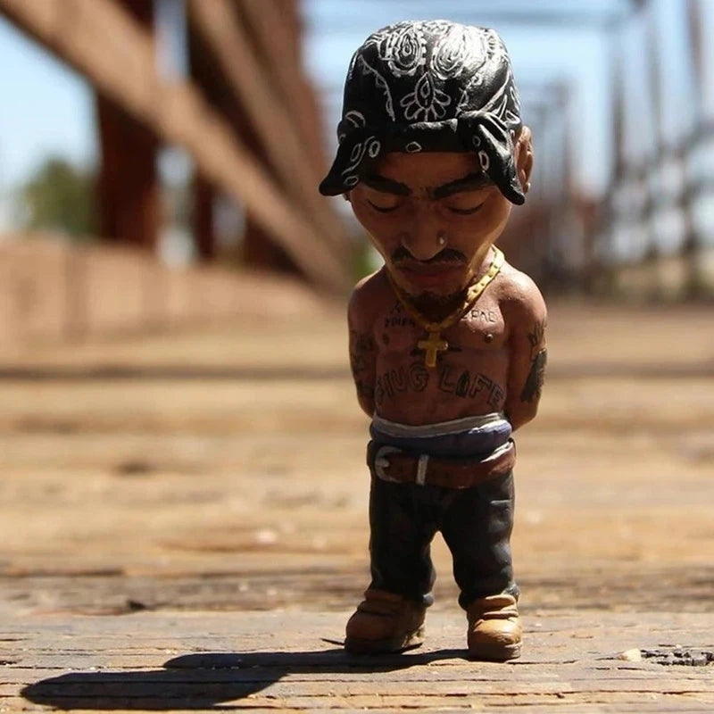 1 Pcs Hip Hop Negro Commemorative Resin Indie Station Characters Sculpture New Crafts Ornaments Memorial Home Decorations