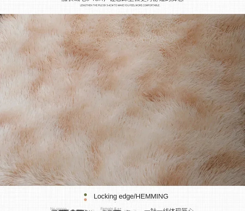 Ultra Soft Plush Round Rug Mat - Fluffy White Carpet for Living Room, Home Decor and Bedroomr, Bedroom and Kids Room