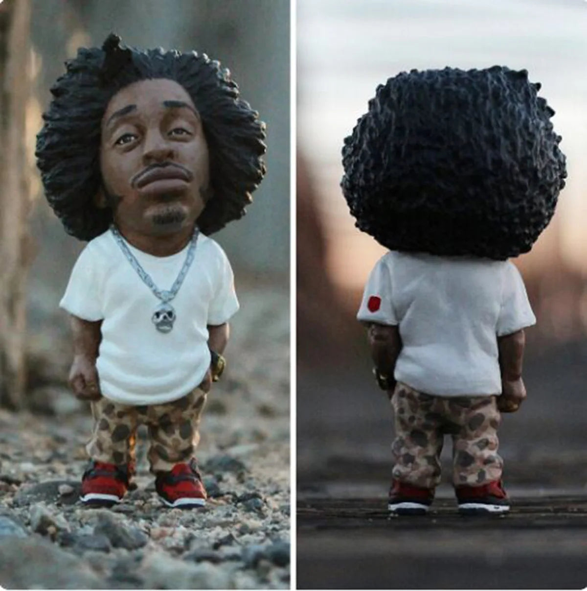 1 Pcs Hip Hop Negro Commemorative Resin Indie Station Characters Sculpture New Crafts Ornaments Memorial Home Decorations