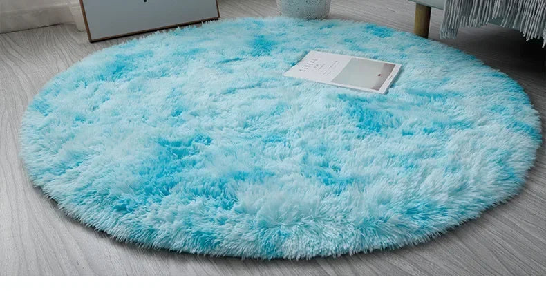 Ultra Soft Plush Round Rug Mat - Fluffy White Carpet for Living Room, Home Decor and Bedroomr, Bedroom and Kids Room
