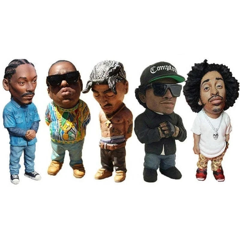 1 Pcs Hip Hop Negro Commemorative Resin Indie Station Characters Sculpture New Crafts Ornaments Memorial Home Decorations