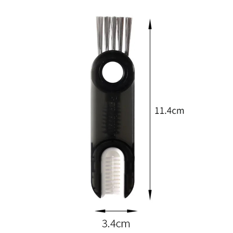 1pcs Lamgool 3 in 1 Bottle Gap Cleaner Brush Multifunctional Brush Cup Crevice Cleaning Tools Mini Silicone Cup-Holder Cleaner
