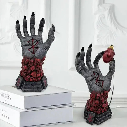 Gothic Witch's Hand Statues or Accessary Creative Resin Ornament Aesthetic Wall Keys Hanging Rack Bag Hangers Wall Home Decor