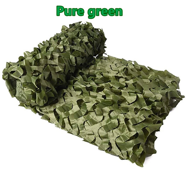 1.5mx1m 4mx5mCamouflage Nets White Blue Beige Desert for Hunting Hiding Mesh Outdoor Awning Garden Shading Gazebo