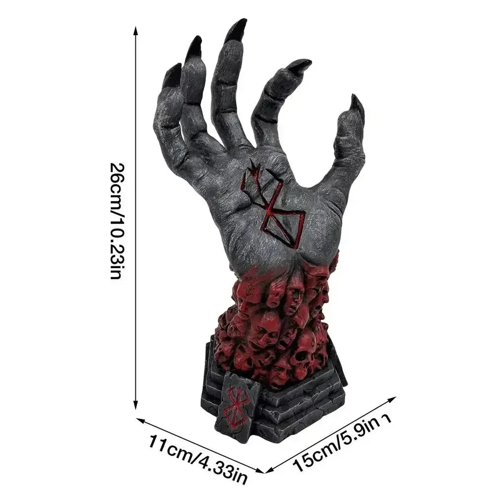 Gothic Witch's Hand Statues or Accessary Creative Resin Ornament Aesthetic Wall Keys Hanging Rack Bag Hangers Wall Home Decor