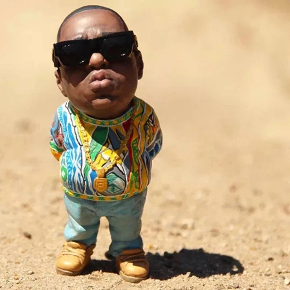 1 Pcs Hip Hop Negro Commemorative Resin Indie Station Characters Sculpture New Crafts Ornaments Memorial Home Decorations