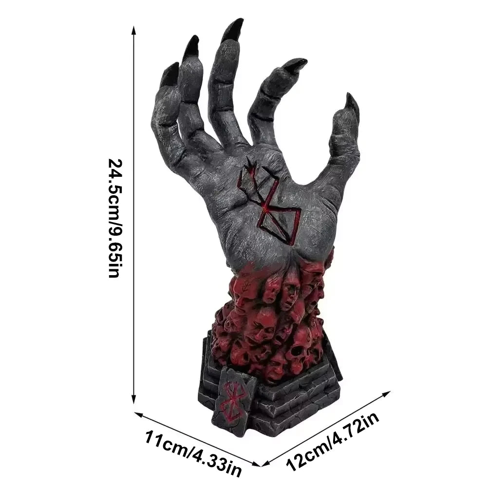Gothic Witch's Hand Statues or Accessary Creative Resin Ornament Aesthetic Wall Keys Hanging Rack Bag Hangers Wall Home Decor