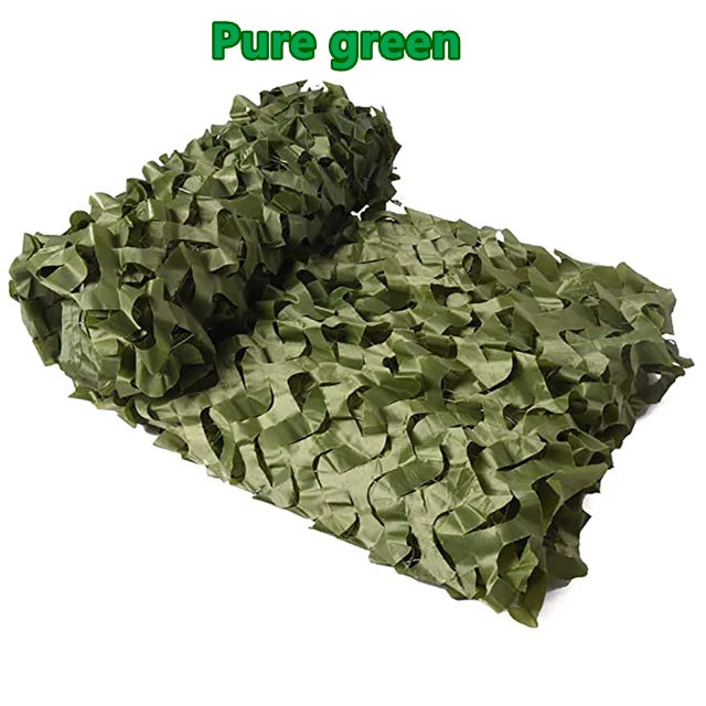 1.5mx1m 4mx5mCamouflage Nets White Blue Beige Desert for Hunting Hiding Mesh Outdoor Awning Garden Shading Gazebo