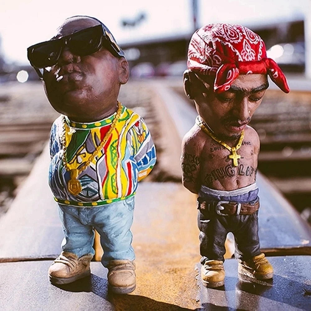 1 Pcs Hip Hop Negro Commemorative Resin Indie Station Characters Sculpture New Crafts Ornaments Memorial Home Decorations