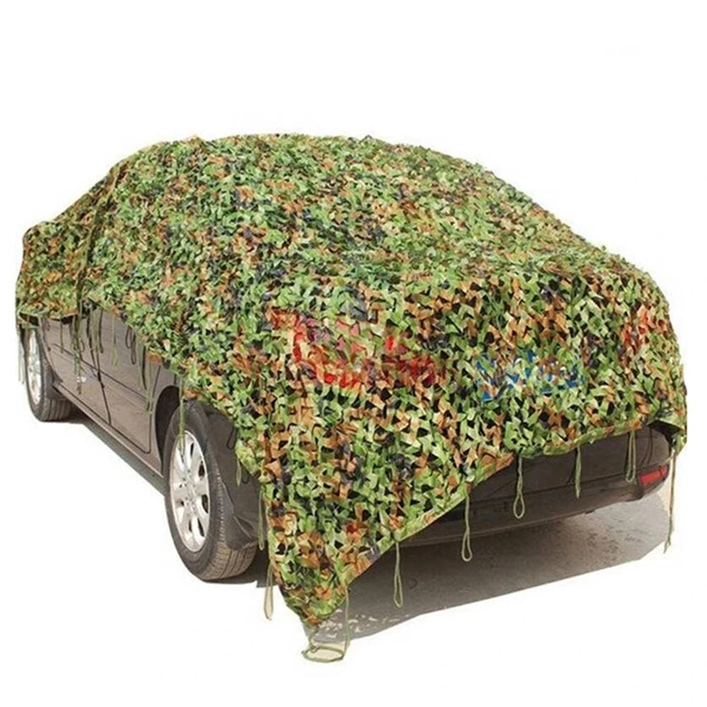 1.5mx1m 4mx5mCamouflage Nets White Blue Beige Desert for Hunting Hiding Mesh Outdoor Awning Garden Shading Gazebo